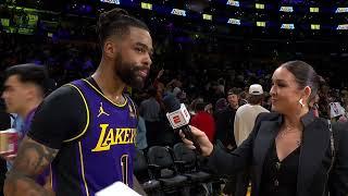 D'Angelo Russell talks 44 points & Lakers win, Postgame Interview 