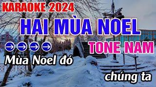 Hai Mùa Noel Karaoke Tone Nam Karaoke Đăng Khôi - Beat Mới