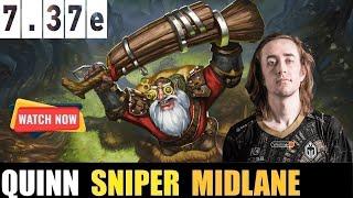 QUINN [SNIPER] MIDLANE 7.37e - DOTA 2 HIGHEST MMR MATCH#dota2  #dota2gameplay #quinn