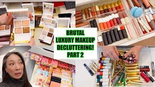 MOST BRUTAL LUXURY MAKEUP DECLUTTER Pt. 2 - Mishmas Day 18 - #mishmas2024