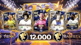 12.000 TOTY PARÇASI! EFSANE 107 GEN ÖDÜLLER ALDIM! SON KEZ TOTY PAKET AÇILIMI! | FC MOBILE