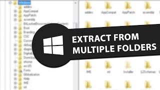 How To Extract Files From Multiple Folders