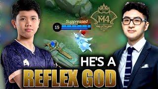 Caster Assassin Dave called Echo Sanji "Reflex God" in this play | M4 ECHO vs ONIC ID