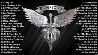 Bon Jovi Greatest Hits Ever ~ The Very Best Of Rock Songs Playlist Of All Time