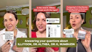 Biochemist reviews of popular ILLIYOON, DR.ALTHEA, DR.G and NUMBUZIN moisturisers