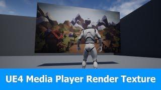 UE4 Media Player to Render a Media Texture