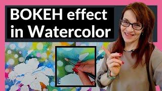 Bokeh Effect Watercolor (4 EASY Ways!)