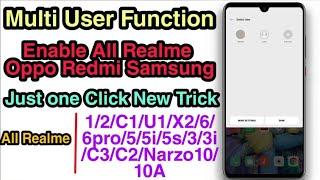 How to Enable Multi User Function All Realme Oppo Redmi Samsung Device|Multi User Function Trick