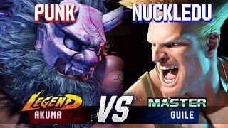 SF6 ▰ PUNK (Akuma) vs NUCKLEDU (Guile) ▰ High Level Gameplay