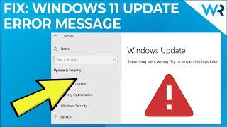 FIX: Windows Update "Something went wrong" Error in Windows 11