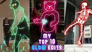 My Top 10 Glow Edits || Scribble animation tiktok & instagram compilation
