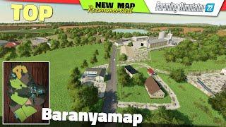 FS22  NEW MAP "Baranyamap" - Farming Simulator 22 New Map Review 2K60