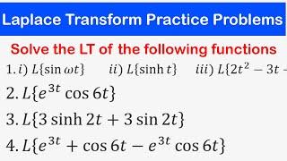 28 - Laplace Transforms Practice Problems (1)