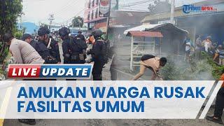 Sekelompok Warga Rusak Fasilitas Umum dan Blokade Jalan di Manokwari Gara-gara Polisi Tahan 2 Orang