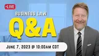 Live Q&A with Aaron Hall, Attorney