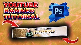 Create a YOUTUBE Banner with PHOTOSHOP CC/CS6 under 15 minutes in 2021! (Windows/Mac)
