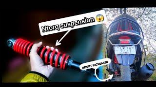 Tvs Ntorq suspension & Height increaser install in Honda Dio  || Best performance