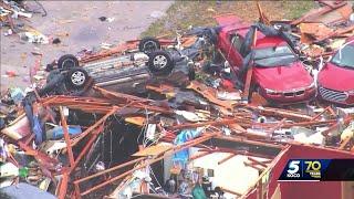 Storm debris pickup begins weeks after tornado hits southeast Oklahoma City neighborhood