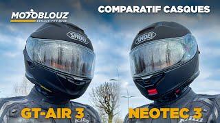 Comparatif SHOEI NEOTEC 3 et GT-AIR 3 : Quel modèle choisir ?