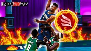 LEGEND ZION WILLIAMSON "SKILLED INTERIOR FORCE" BUILD CONTACT DUNKS! (NBA 2K22)