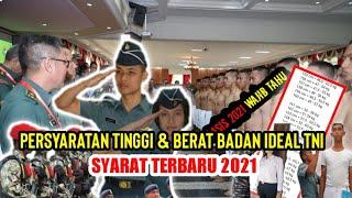 SYARAT Tinggi & Berat Badan Ideal TNI Terbaru 2021 || TINGGI & BERAT BADAN IDEAL