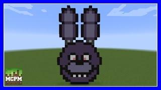 How To Build Bonnie From FNAF Pixel Art In Minecraft