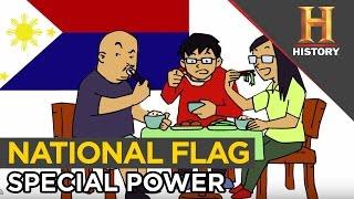 Philippines National Flag Special Meaning. Peace & War is Just a Flip Away | The History Hustle