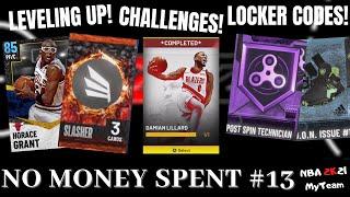 No Money Spent #13: LOCKER CODES, XP & CHALLENGES! FREE HORACE GRANT! NBA 2K21 MyTeam