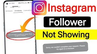 Fix Sorry we couldn't complete your request please try again later Instagram || Instagram error