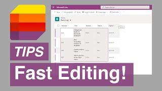 Microsoft Lists | Bulk Edit Lists with Quick Edit or Grid View