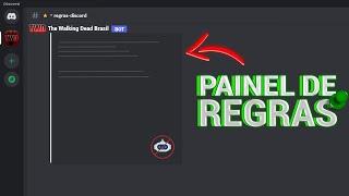 Como fazer PAINEL DE REGRAS com NOME DO SERVIDOR no DISCORD │ SEM BOTS!