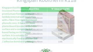 Kingspan Kooltherm K118 insulated plasterboard