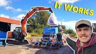 Straw Is In A Mess | Digger Loading Drill | Wheat Harvest Finished