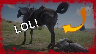 Horse poops on NPC! - Red Dead Redemption 2