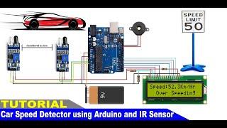 How to make a Car Speed Detector using Arduino and IR Sensor | Vehicle Speed Detector