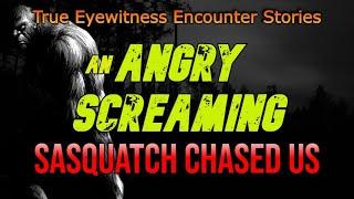 AN ANGRY SCREAMING SASQUATCH CHASED US! True Eyewitness Encounter Stories