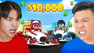 Extreme $10,000 DEATH RACE in Roblox ft. @Vindooly