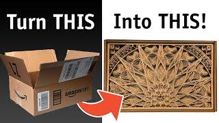 Turn Amazon Boxes Into 3D Mandala Art with the Snapmaker 2.0