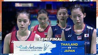 THA Vs JPN - Ganda Putri : JONGKOLPHAN/RAWINDA Vs NAMI/CHIHARU | EAST VENTURES INDONESIA OPEN 2022