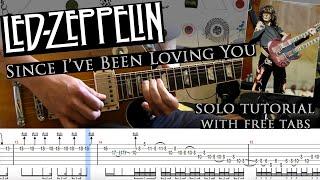 Led Zeppelin - Since I've Been Loving You guitar solo lesson (with tablatures and backing tracks)