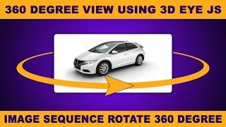 360 degree view using image sequence and 3D-Eye jquery plugin
