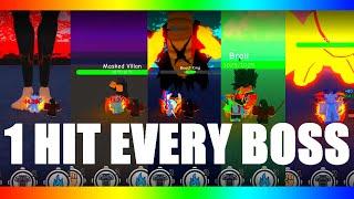 1 SHOT EVERY BOSS ANIME FIGHTING SIMULATOR #SHORTS