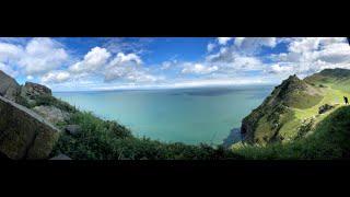 Climbing at Valley of the Rocks, Devon 