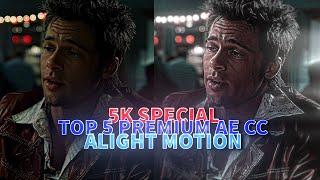 5K Special After Effects Inspired CC Pack In Alight Motion ( Free Preset )