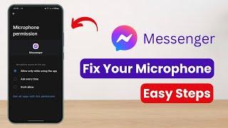 How Do I Fix My Microphone on Facebook Messenger !