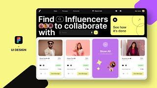 Influencer Sponsor Website UI Design in Figma: Step-by-Step UX Tutorial