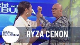 Ryza teaches Boy Abunda some fighting moves | TWBA