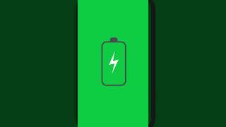 Battery low - Animated Element on greenscreen