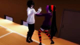 [MMD Creepypasta] I Kissed a Girl [Jeff x Nina]