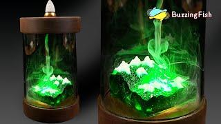  DIY Resin Mountain Backflow Incense: Smoke Waterfall | Resin Art Tutorial